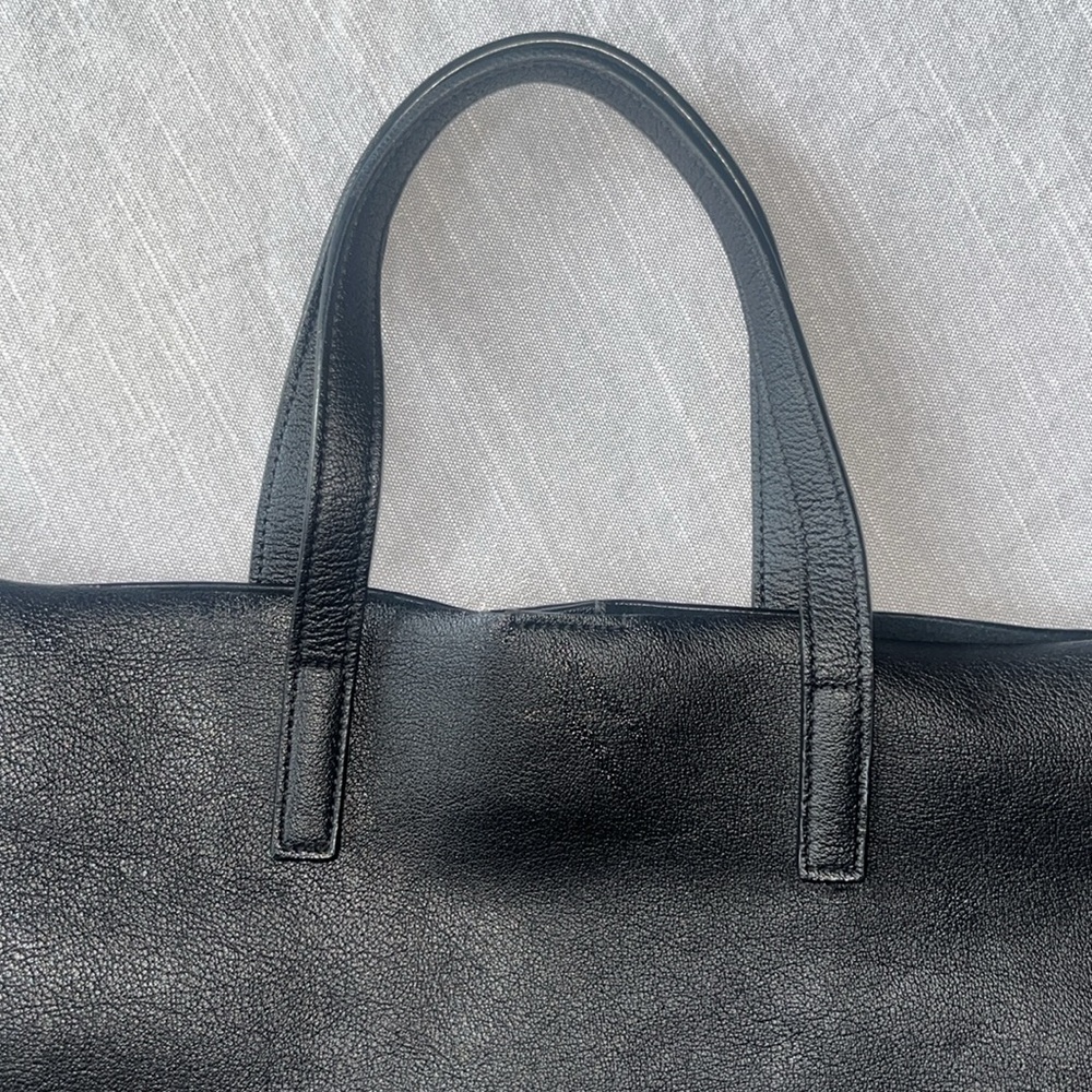 Saint Laurent Toy North/South Black Leather Tote - Picture 3 of 16